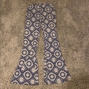 Forever 21 bandana patterned boot cut pants